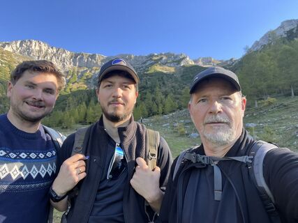 Foto de Andreas Prochaska a lo largo del recorrido
