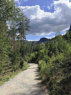 Foto von Paul entlang der Tour