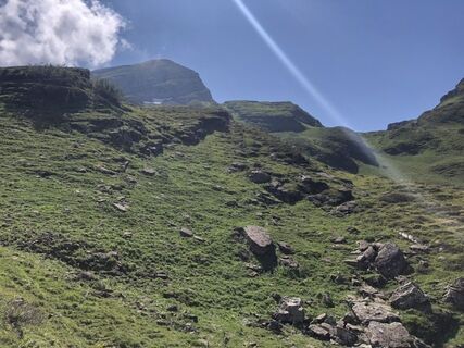 Foto de Fabian Gstöhl a lo largo del recorrido