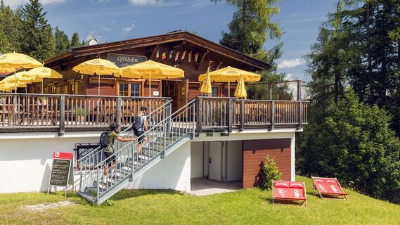 Die Gföllalm im Skigebiet Christlum – auch im Sommer geöffnet.