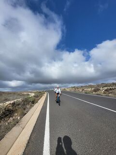 Foto de Alexius Feichtinger a lo largo del recorrido