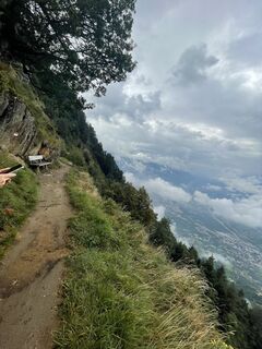 Foto von Silke entlang der Tour
