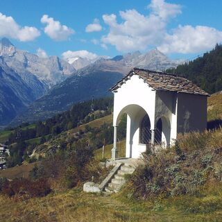 Kapelle des Themenpfads oberhalb Visperterminen
