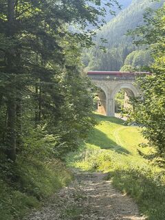 Foto de Johann Rameder a lo largo del recorrido