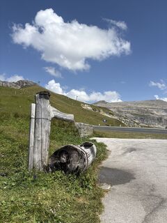 Foto von Heinz Sperl entlang der Tour