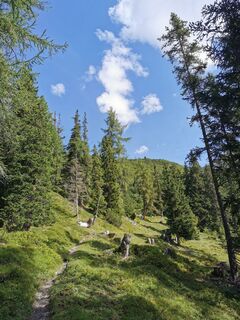 Aufstieg in Richtung Leutkircher Hütte