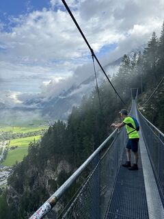 Photo de Theon Bergman le long du parcours
