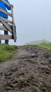 Foto von Thomas Beyer entlang der Tour