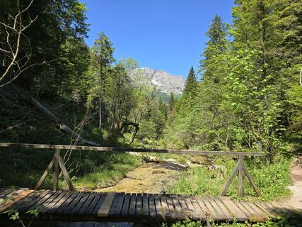 Foto von Elisabeth Zednik entlang der Tour