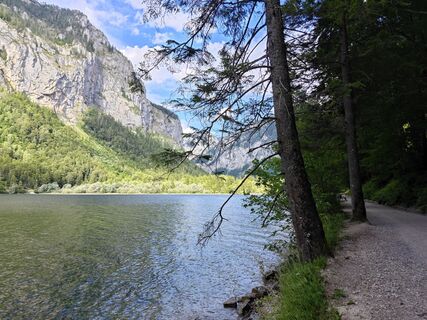 Foto von Sabine entlang der Tour