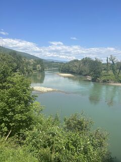 Foto van Andi Felix langs de tour