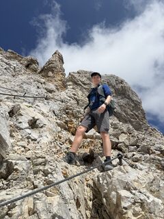 Foto von Sven de Vries entlang der Tour