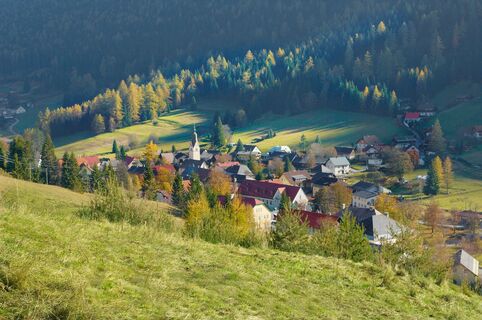 Blick auf Bad Bleiberg