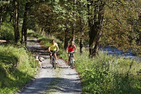 Radfahren entlang der Feistritz