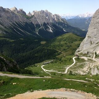 Blick von der Hütte Calvi