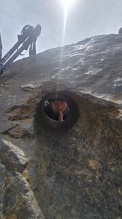 Foto de Christa Eibel a lo largo del recorrido