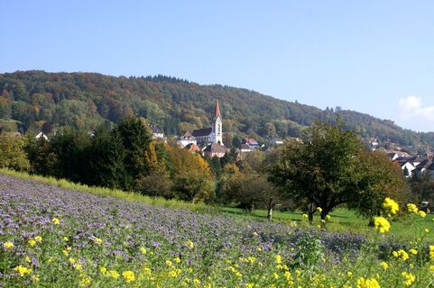 Gailingen mit kath. Kirche