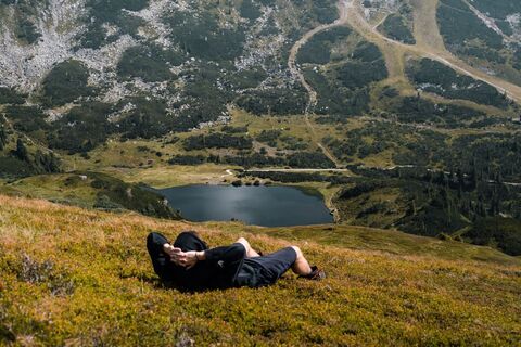 Rast an der Plannerseekarspitze