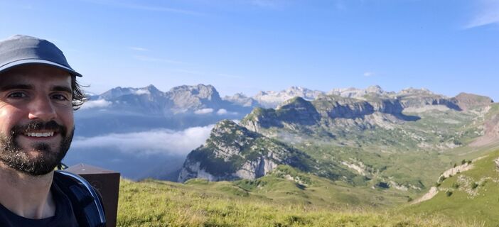 Photo de David Bubenheim le long du parcours