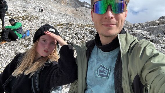 Foto von Sven de Vries entlang der Tour
