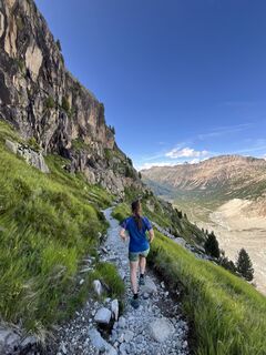 Foto von Aurelian Böhler entlang der Tour