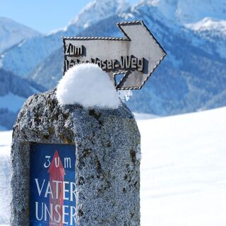 Der Vater unser Weg im Winter