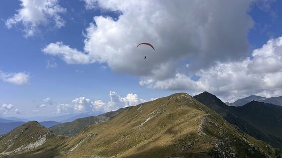 Photo de Mauro Calegari le long du parcours