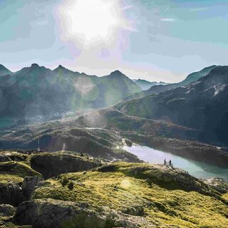 Aussicht auf den St. Moritzersee