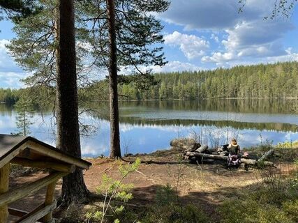 Am Lagerplatz am Iso-Salijärvi