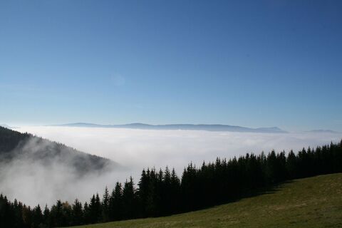 Blick von der Malleisten Alm ins Mürztal