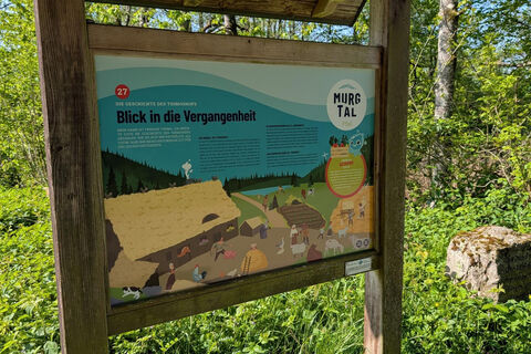 Infotafel am Weg