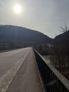 Foto de Celine Mattes a lo largo del recorrido