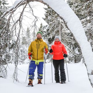 Schneeschuhwandern in Ukkohalla