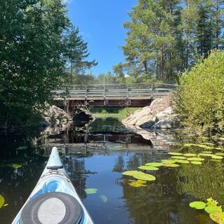 Engpass an der Südspitze der Insel Vasikkasaari, Heinola