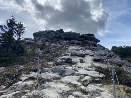Foto von Friedrich Schlager entlang der Tour