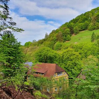 Panoramaweg Schaumberger Land am Goldmuseum Theuern