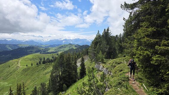 Foto de Matteo Allegri a lo largo del recorrido