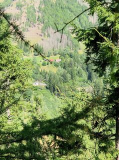Photo de Anita Obermoser le long du parcours