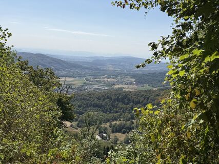 Photo de Astrid le long du parcours
