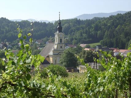 Blick auf die Pfarrkirche WIes