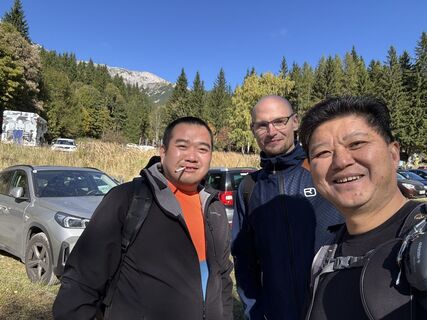 Foto de Hoomer Gao a lo largo del recorrido