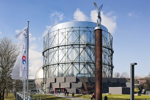 Aussenansicht des Gasometer Pforzheim