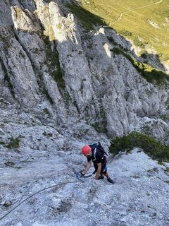Photo de Marion Egger le long du parcours