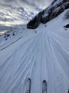 Foto de Lou perrin a lo largo del recorrido