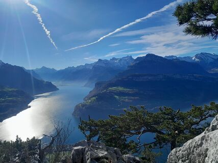 Foto de Andreas Stadel a lo largo del recorrido