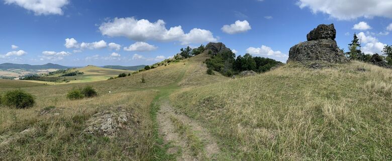 Foto von Siggi unterwegs entlang der Tour