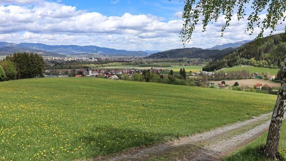 Ausblick beim Hubertus Bildstock