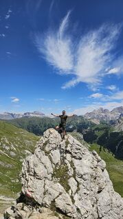 Photo de Alessio Sacco le long du parcours