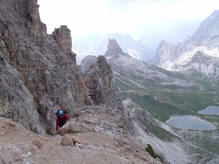 Blick vom Paternkofel zum Toblinger Knoten