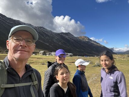Foto från Joachim Oechslin under resans gång